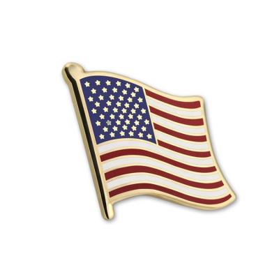 China All Around The World China Manufacturer High Quality Custom USA Hard Enamel Custom Country Flag Lapel Pin for sale