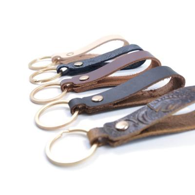 China High Quality Vintage Leather Metal Key Chain For Cars for sale