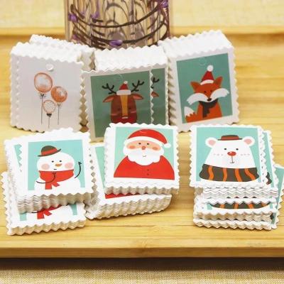 China Merry Christmas Tag 100 PCS Lovely Animal Penguin Animals Bakery Decoration Paper Tag Wedding Gifts Paper Tag Paper Label Favors Cards 5x4cm for sale