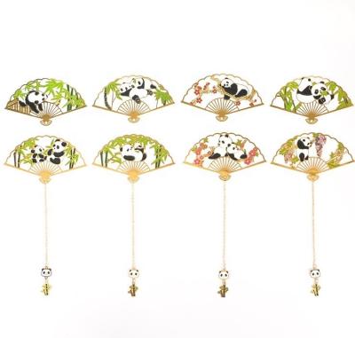 China Custom Europe Delicate Metal Panda Pendant Gifts Giant Metal Bookmarks Souvenir Gifts for sale