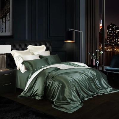 China Wholesale Anti-static 100% Pure Silk Bed Sheets Luxury Hotel Bedding Sets for sale