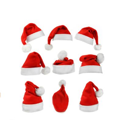 China Super Soft Plush Christmas Hats Santa Claus Xmas Cotton Christmas Gift Elk Snowman Stockings For Home for sale