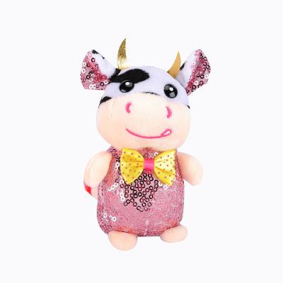 China Plush mascot of the year of the cow wholesale plush toy company wedding ox plush toy company baby gift machine hanging doll shop for sale