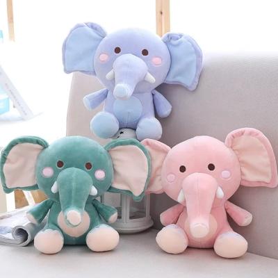 China Elastic Super Soft Stuffed Animal Plush Toy Elephant Toys For Kids Birthday Gift for sale