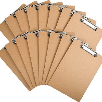 China Refillable Hardboard Letter-Size Good Quality A4 Writing Wooden Nursing Clipboard for sale