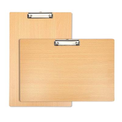 China Letter Size Refillable Wooden Clipboard A4 Clipboard Writing Clipboard Wooden Clipboard for sale