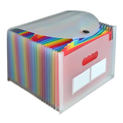 China Custom Plastic Refillable Letter Size Letter Logo File Organizer Expanding File A4 Portable Office Paper Storage With Low MOQ for sale