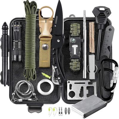 China Survival Gear Kit, 21 in 1 Survival Kit Hunting Accessories Tools First Aid Set, Cool Stuff Camping Survival Kit 1L for sale