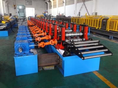 China 5mm Thick C Purlin Roll Forming Machine With Gear Box Drive for sale