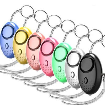 China Tamper Alarm Security Self Defense LED Key Chain OEM Logo Personal Alarms Key Chain For Women Personal Personal Alarm for sale