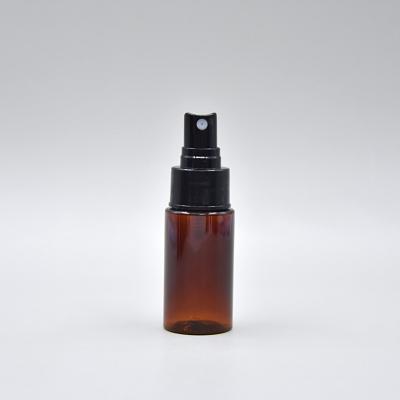 China Wholesale Cosmetic Amber Empty Mini Small 35ml Perfume Good Mist PET Plastic Spray Bottles for sale