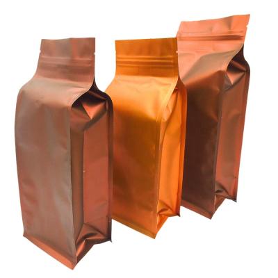 China Moisture Proof Custom Printed Food Grade Kraft Paper Coffee Coffee Packaging Bag Compostable Biodegradable Zipper Packaging Pouch for sale