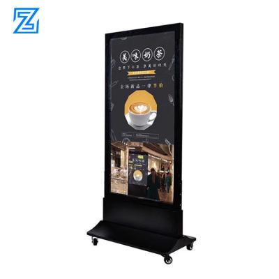 China Lightbox store commercial advertising advertising led display floor standing store lightbox front billboard for sale