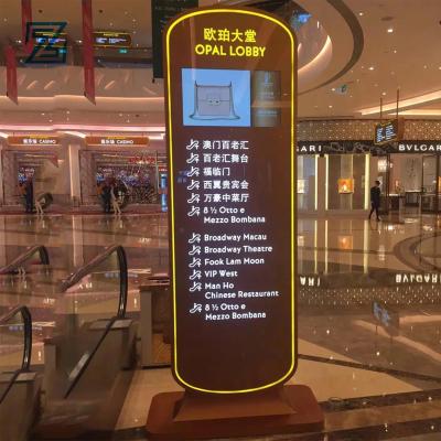 China Exterior Sidewalk Directory Information Guide Building Directional Advertising Signage for sale