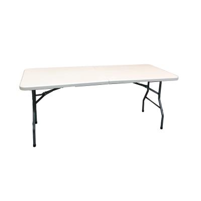 China 152cm Table 5ft HDPE Modern Outdoor Rectangular Table Furniture Plastic Folding Table for sale