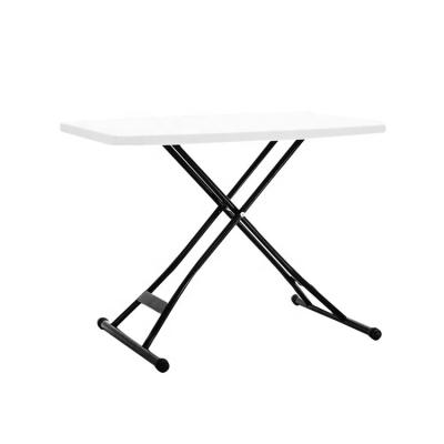 China Contemporary adjustable height plastic folding table for outdoor and home use for sale