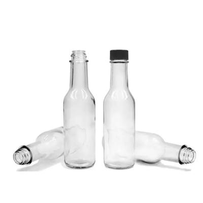 China Wholesale 150ml Soy Sauce Glass Bottle Of Sauce With Spicy Cap Plastic Ketchup Hot Sauce Glass Bottle for sale