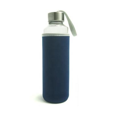 China Storage Mask Customized High Quality Material Glass Water Bottle Promotion Gift Freebies With Screw Top for sale