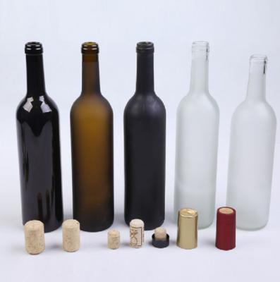 China Food 750ml Black Amber Green Glass Bottle For Liquor Wine Glass Bottle for sale