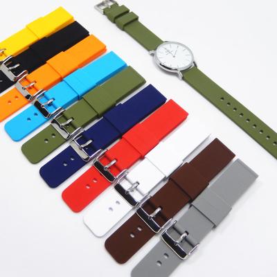 China Fashion Silicone Quick Release Watch Strap 14-24mm Strap Rubber Watch Band Watch Accessories For Sample Wholesale for sale