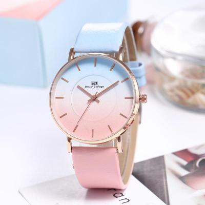 China High Quality Women Ladies Quartz Watch Leather Strap Watch Fashion Student Watch for sale