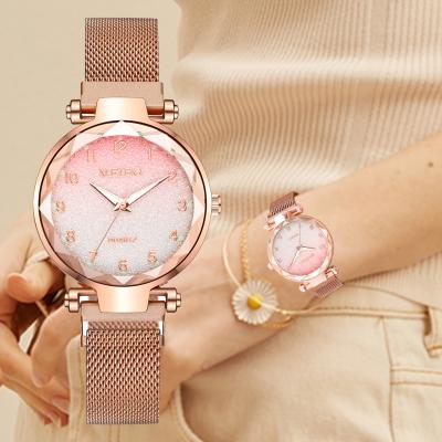 China Waterproof Women Watches Magnetic Starry Sky Clock Quartz Wrist Watch Fashion Ladies Wrist Watch Relogio De Mujer Reloj Luxury Female Feminino for sale