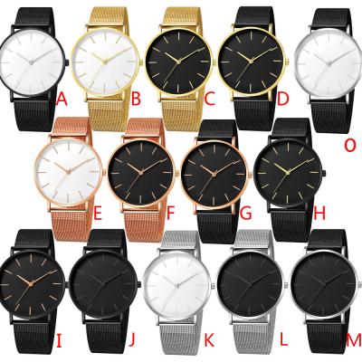 China Popular luxury custom simple thin logo wristwatch quartz watch quartz watch gift men's stainless steel band casual watch stainless steel band customize watches for sale