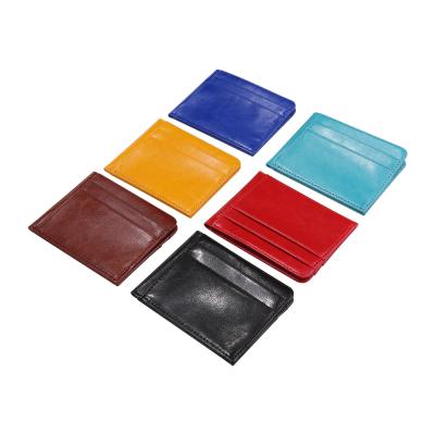 China Mini wallet Korean version of the 2020 new mini card holder ultra-thin simple leather wallet for sale