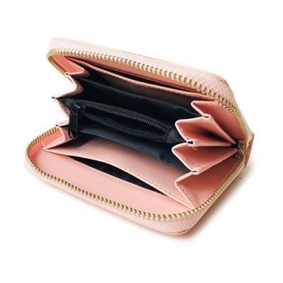 China Fashion Korean Style Mini Women's Wallet Zipper Coin Wallet Money Clip Credit Card Holder for sale