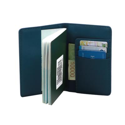 China Wholesale PU Leather Passport Cover Case Money Clip Credit Card Holder Waterproof for sale