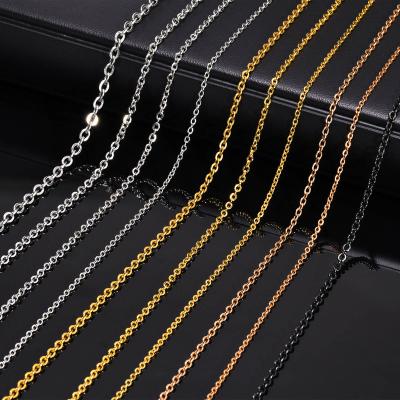 China Other wholesale DIY gold plated chain 316 L stainless steel link chain necklace for jewelry makingPopular for sale