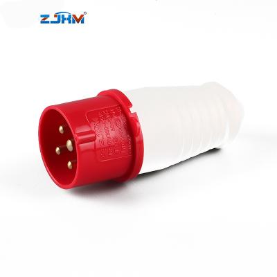 China IP44 32a Industrial Plug And Socket Industry Waterproof Socket 024 for sale