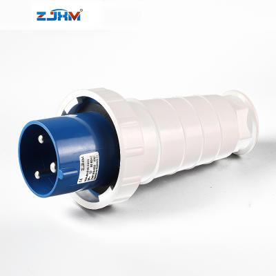 China ZJXM Industrial Waterproof IP67 Industrial Socket 3 Phase 63A 125A Electric Power Outlet for sale