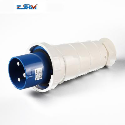 China ZJXM 250V Industrial Socket IP67 2P+E 125A 3Pins Waterproof Plugs And Sockets 043 for sale