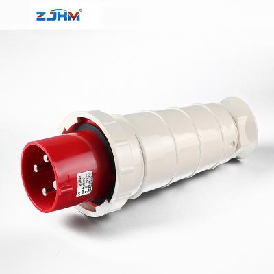 China ZJXM 125 Amp IP67 Industrial Plug 3P+N+E 380v 415V Male Plugs for sale