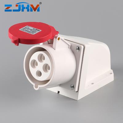 China XM-124K Waterproof Industrial Wall Socket IP44 32A 380v Socket And Socket for sale