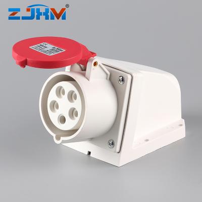 China XM-115K Wall Mount Industrial Socket Splash Waterproof IP44 16A 32A Industrial Socket and Socket for sale