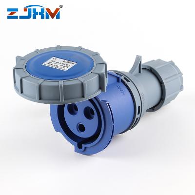 China ZJXM industrial mobile type plug connector cable combinate 3pin 4pin 32a 6h 200 250v ip44 16a pne for sale