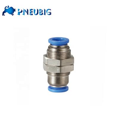 China Garment Shops P.M. Connector One Touch Union Air Hoses Brass Straight Pipe Fitting for sale