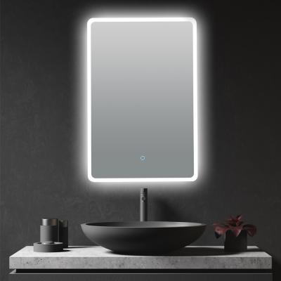 China Illuminated High End Acrylic Framed Hotel Utilize LED Mirror With Fogless Film for sale