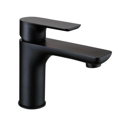 China Single Lever Metered Hot Cold Short Taps Taphome Bathroom Water Faucet Basin Mixers CUPC Mixers BNF610B Brass Black Taps for sale