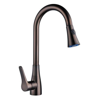 China Sense Faucets Made In China Excellent Quality Kitchen Faucet Pull Down Sprayer Faucets For Kitchen Wholesale Mixer Taps Red Antique Bronze for sale