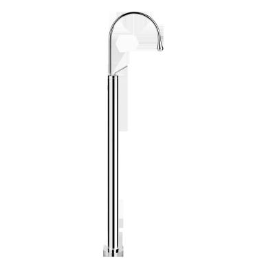 China Modern Unique Hot And Cold Water Supplied Chrome Single Lever Brass Floor Mounted Wash Faucet for sale