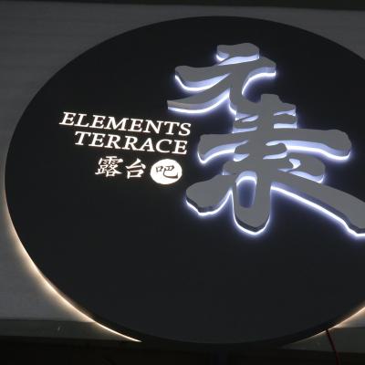 China Outdoor Buildings Stainless Steel 3d Electronic Letter Sign Led Backlit Light Box Signage for sale