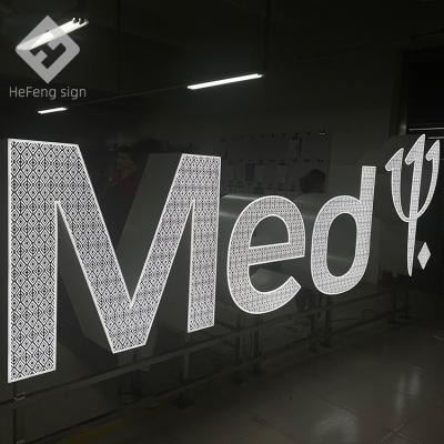 China Outdoor Buildings Custom Giant 3d Letter Outside Large Club Company Advertising Event Led Sign for sale