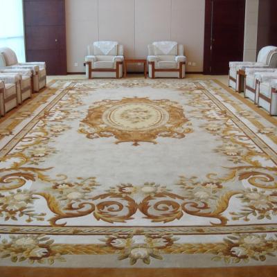 China Hotel Non-slip Home Wool Rug Carpet Tufted Wall To Wall Handmade Carpets for sale