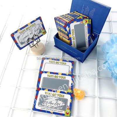 China Playing Cards Wholesale Custom Printed Adventure Card Daily Scratch Off The Paper Set Cards With Box for sale