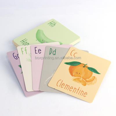 China Custom Paper Baby Arabic Bilingual Alphabet Cardboard Flash Card Arabic Flash Card For Babies for sale