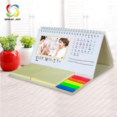 China Table Calendar Custom Tear Off Calendar / Notepad Printing English-Arabic Calendar Cube for sale