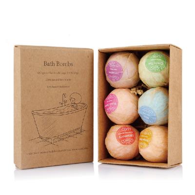 China Recycled Materials Customized Full Color Printing 300 Gsm Paper Bath Bomb Packaging Box for sale